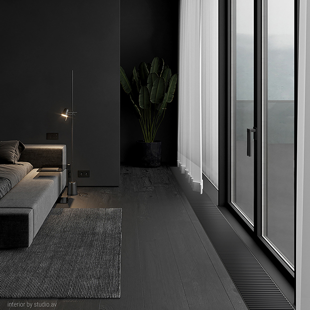 Конвектор внутрипольный с естественной конвекцией Royal Thermo ATRIUM-90.200