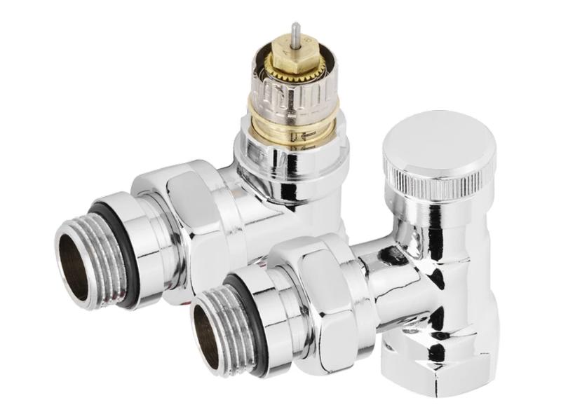 Набор термостатический для радиатора угловой ROYAL THERMO Design 1/2 Click (Хром)