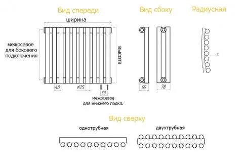 Радиатор КЗТО Гармония А25 1-1750-8